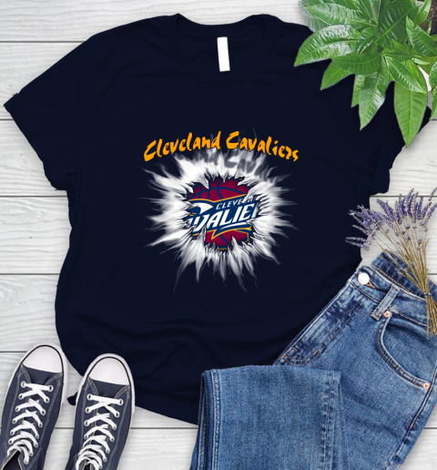 Cleveland Cavaliers NBA Basketball Rip Sports Women's T-Shirt 2
