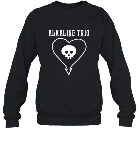 Alkaline Trio Classic Heartskull Hoodie  Official Merch alottee Sweatshirt