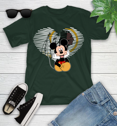 NFL Washington Redskins The Heart Mickey Mouse Disney Football T Shirt_000 Youth T-Shirt 5