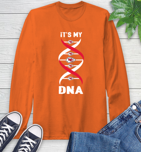 Kansas City Chiefs NFL Football It's My DNA Sports Long Sleeve T-Shirt 4