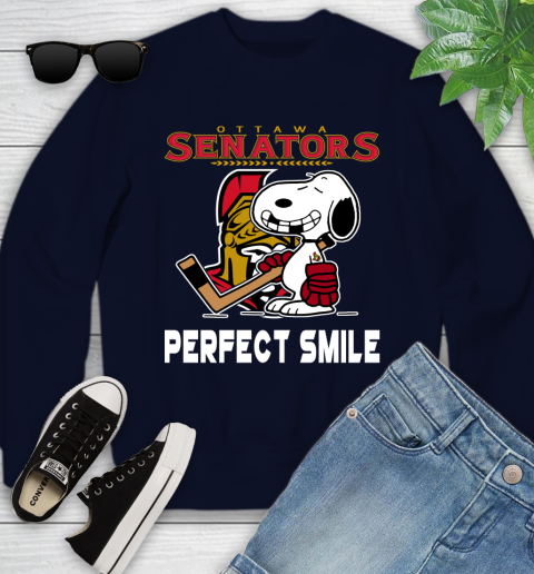 NHL New York Rangers Snoopy Perfect Smile The Peanuts Movie Hockey T Shirt Youth Sweatshirt 2