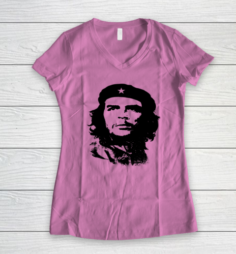 Che Shirt Guevara Viva La Revolucion Revolution Women's V-Neck T-Shirt 6