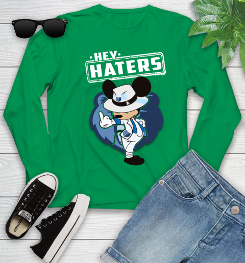 NBA Hey Haters Mickey Basketball Sports Memphis Grizzlies Youth Long Sleeve 7