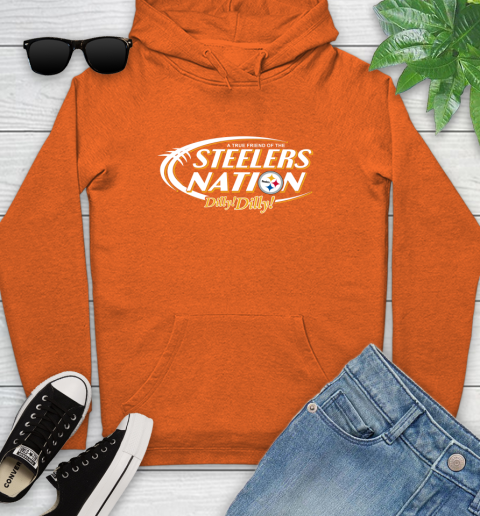 NFL A True Friend Of The Pittsburgh Steelers Dilly Dilly Football Sports Youth Hoodie 4