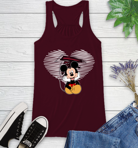 NFL Atlanta Falcons The Heart Mickey Mouse Disney Football T Shirt_000 Racerback Tank 2