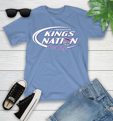 NBA A True Friend Of The Sacramento Kings Dilly Dilly Basketball Sports Youth T-Shirt 15