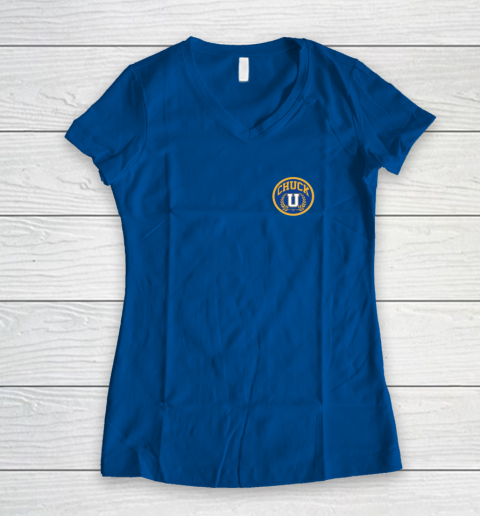Chuck U Shirt Charles Barkley Chuck University Women's V-Neck T-Shirt 5