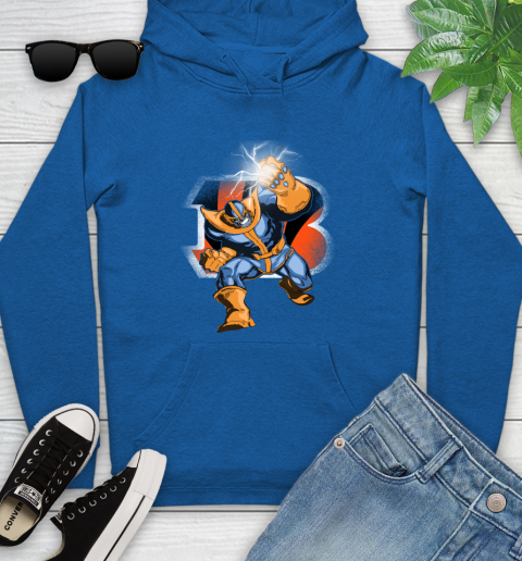 Cincinnati Bengals NFL Football Thanos Avengers Infinity War Marvel Youth Hoodie 11