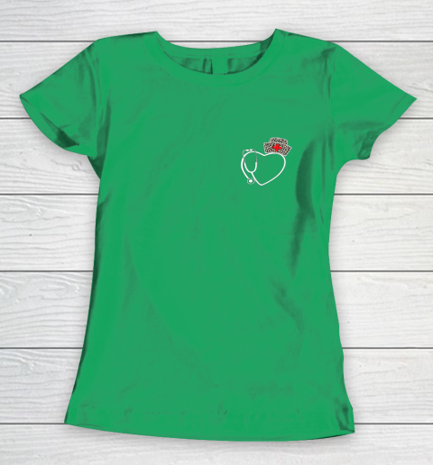 Heart Stethoscope Cute Love Nursing Gifts Valentine Day 2022 Women's T-Shirt 12