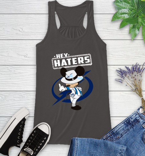 NHL Hey Haters Mickey Hockey Sports Tampa Bay Lightning Racerback Tank 11