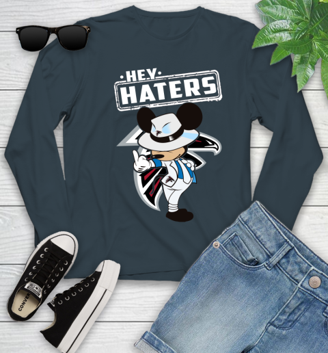 NFL Hey Haters Mickey Football Sports Atlanta Falcons Youth Long Sleeve 9