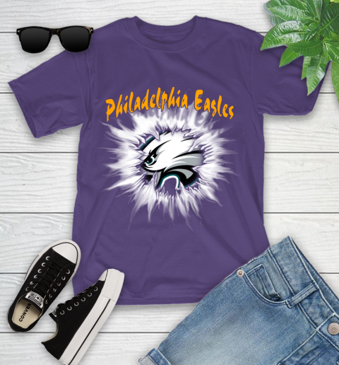 Philadelphia Eagles NFL Football Adoring Fan Rip Sports Youth T-Shirt 3