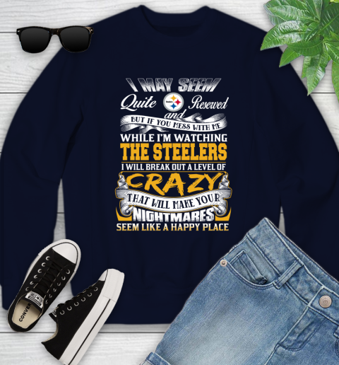 Pittsburgh Steelers NFL Football Don't Mess With Me While I'm Watching My Team Youth Sweatshirt 2