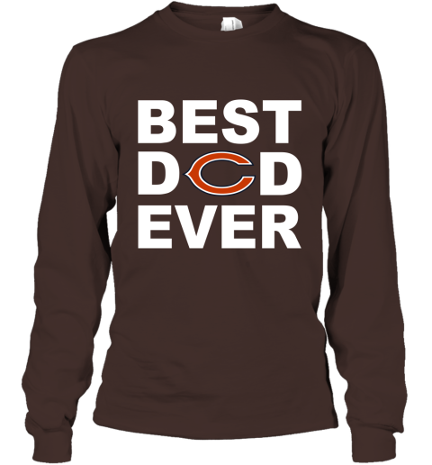 Best Dad Ever Chicago Bears Fan Gift Ideas Long Sleeve