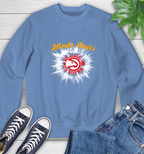 Atlanta Hawks NBA Basketball Rip Sports Sweatshirt 11