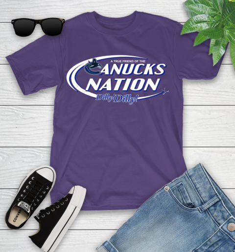 NHL A True Friend Of The Vancouver Canucks Dilly Dilly Hockey Sports Youth T-Shirt 3