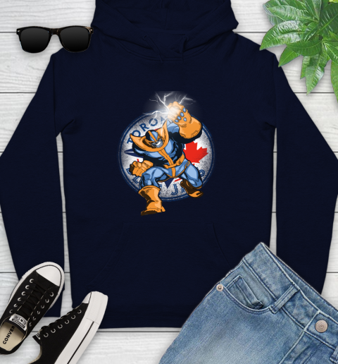 Toronto Blue Jays MLB Baseball Thanos Avengers Infinity War Marvel Youth Hoodie 3