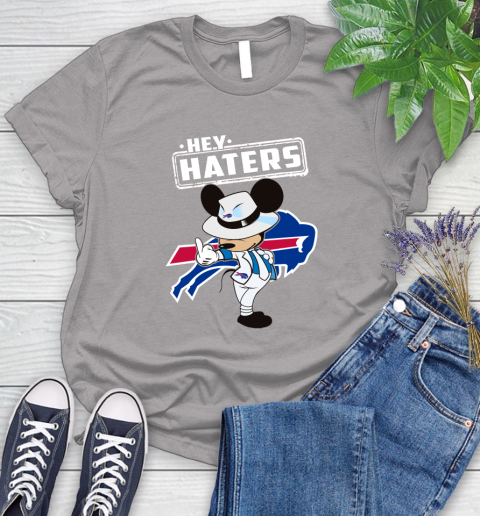 NFL Hey Haters Mickey Football Sports Buffalo Bills Women's T-Shirt 5