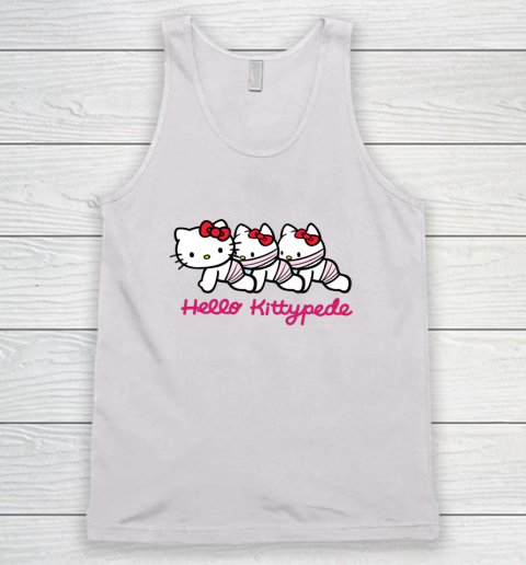 Hello Kittypede The Human Centipede Tank Top