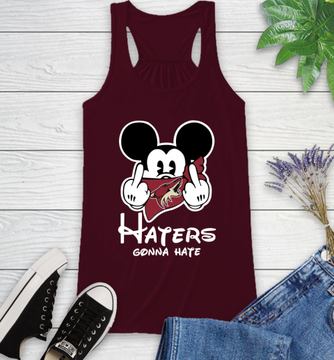 NHL Arizona Coyotes Haters Gonna Hate Mickey Mouse Disney Hockey T Shirt Racerback Tank 2