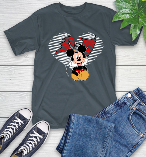 NFL Tampa Bay Buccaneers The Heart Mickey Mouse Disney Football T Shirt_000 T-Shirt 10