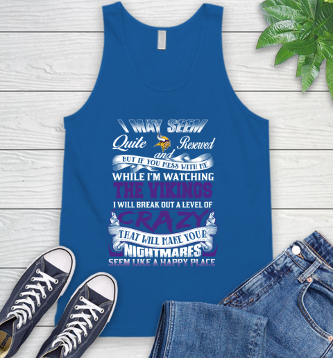 Minnesota Vikings NFL Football Don't Mess With Me While I'm Watching My Team Tank Top 4