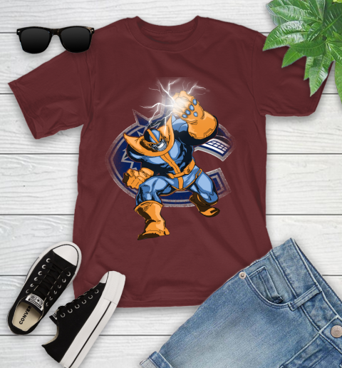 Vancouver Canucks NHL Hockey Thanos Avengers Infinity War Marvel Youth T-Shirt 14