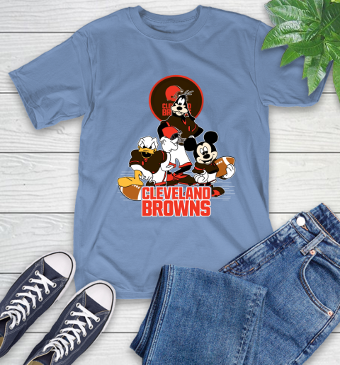 NFL Cleveland Browns Mickey Mouse Donald Duck Goofy Football Shirt T-Shirt 12