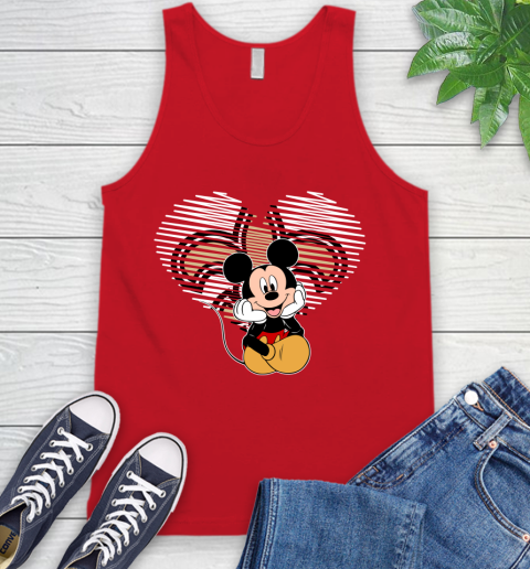 NFL New Orleans Saints The Heart Mickey Mouse Disney Football T Shirt_000 Tank Top 5