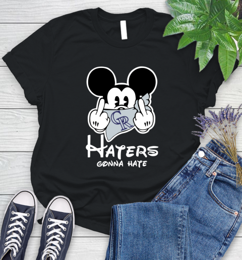 MLB Colorado Rockies Gonna Hate Mickey Mouse Disney Baseball T Shirt_000 Women's T-Shirt