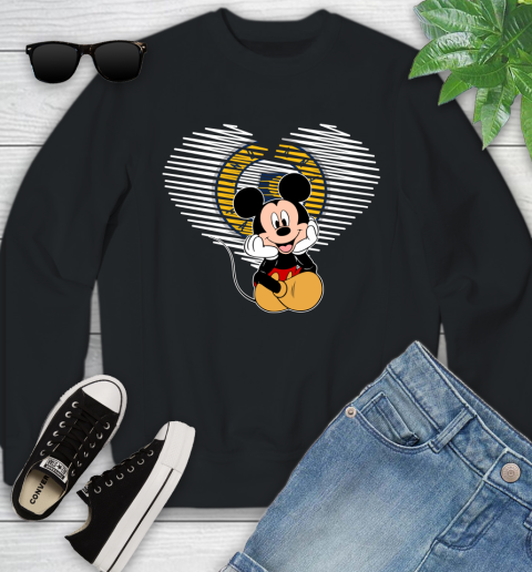 NBA Indiana Pacers The Heart Mickey Mouse Disney Basketball Youth Sweatshirt