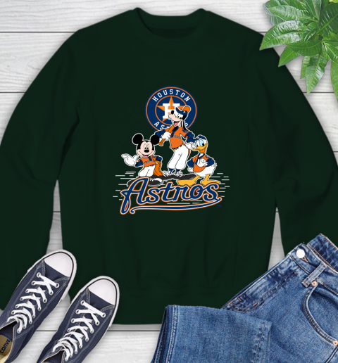 MLB Houston Astros Mickey Mouse Donald Duck Goofy Baseball T Shirt Sweatshirt 12