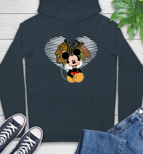 NHL Chicago Blackhawks Carolina Hurricanes The Heart Mickey Mouse Disney Hockey Hoodie 7