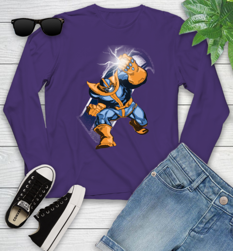 Seattle Seahawks NFL Football Thanos Avengers Infinity War Marvel Youth Long Sleeve 4