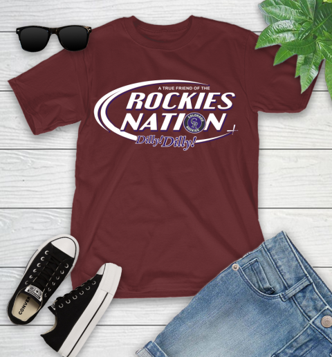 MLB A True Friend Of The Colorado Rockies Dilly Dilly Baseball Sports Youth T-Shirt 14