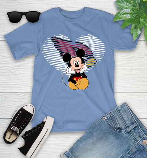 NFL Arizona Cardinals The Heart Mickey Mouse Disney Football T Shirt_000 Youth T-Shirt 15