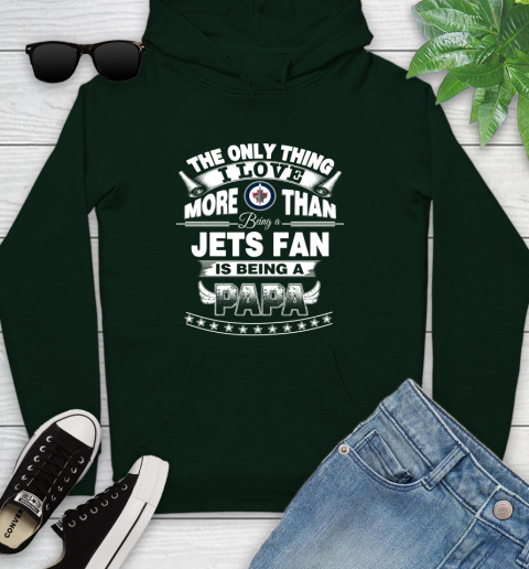 NHL The Only Thing I Love More Than Being A Winnipeg Jets Fan Is Being A Papa Hockey Youth Hoodie 14