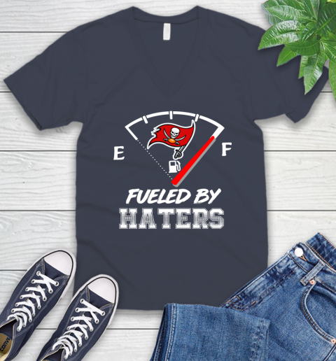 Tampa Bay Buccaneers NFL Football Fueled By Haters Sports V-Neck T-Shirt 8