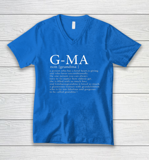 G Ma Definition Grandma Mother's Day V-Neck T-Shirt 4