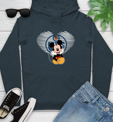 NHL Edmonton Oilers The Heart Mickey Mouse Disney Hockey Youth Hoodie 10