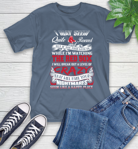 Boston Red Sox MLB Baseball Don't Mess With Me While I'm Watching My Team T-Shirt 8