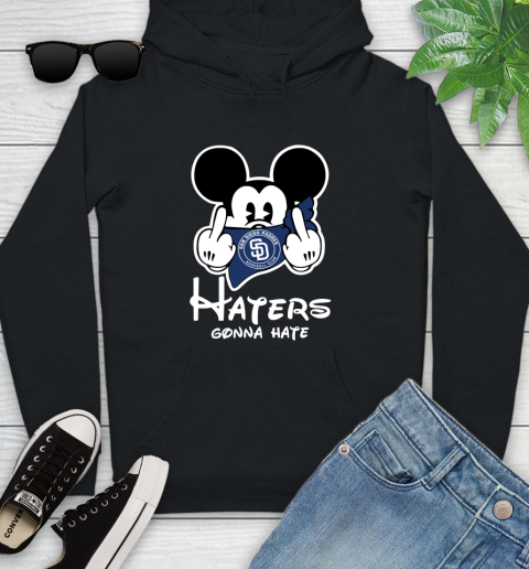 MLB San Diego Padres Haters Gonna Hate Mickey Mouse Disney Baseball T Shirt_000 Youth Hoodie