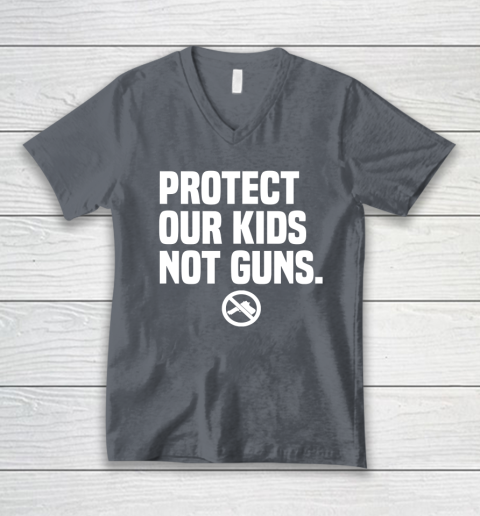 Wear Orange Protect Our Kids Not Guns Shirt End Gun Violence V-Neck T-Shirt 3
