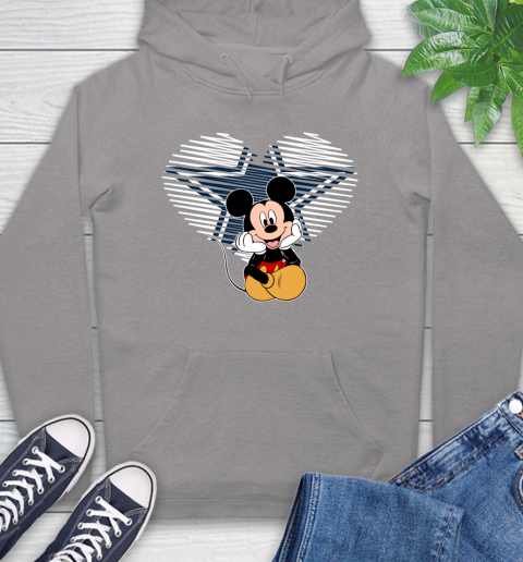 NFL Dallas Cowboys The Heart Mickey Mouse Disney Football T Shirt_000 Hoodie 6