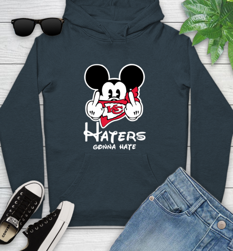 NFL Kansas City Chiefs Haters Gonna Hate Mickey Mouse Disney Football T Shirt_000 Youth Hoodie 10