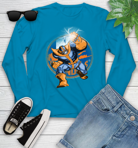 New York Islanders NHL Hockey Thanos Avengers Infinity War Marvel Youth Long Sleeve 8