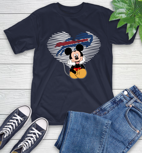 NFL Buffalo Bills The Heart Mickey Mouse Disney Football T Shirt_000 T-Shirt 3