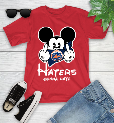 MLB New York Mets Haters Gonna Hate Mickey Mouse Disney Baseball T Shirt_000 Youth T-Shirt 13