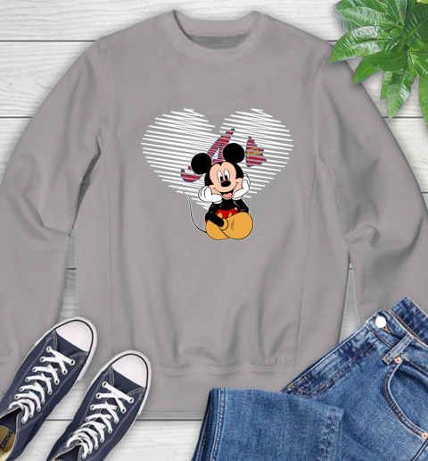 MLB Atlanta Braves The Heart Mickey Mouse Disney Baseball T Shirt_000 Sweatshirt 5
