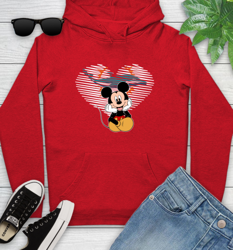 NFL Miami Dolphins The Heart Mickey Mouse Disney Football T Shirt_000 Youth Hoodie 12